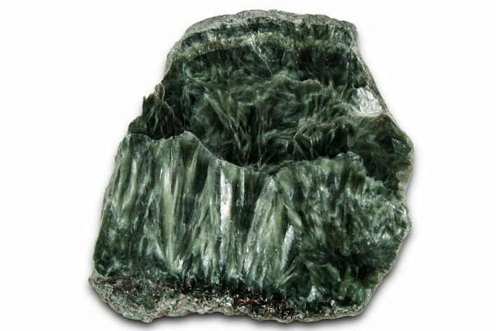 Polished Seraphinite Slab - Korshunovkiy Mine, Siberia #354284